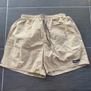 Patagonia baggies swim trunks flat pocket beige